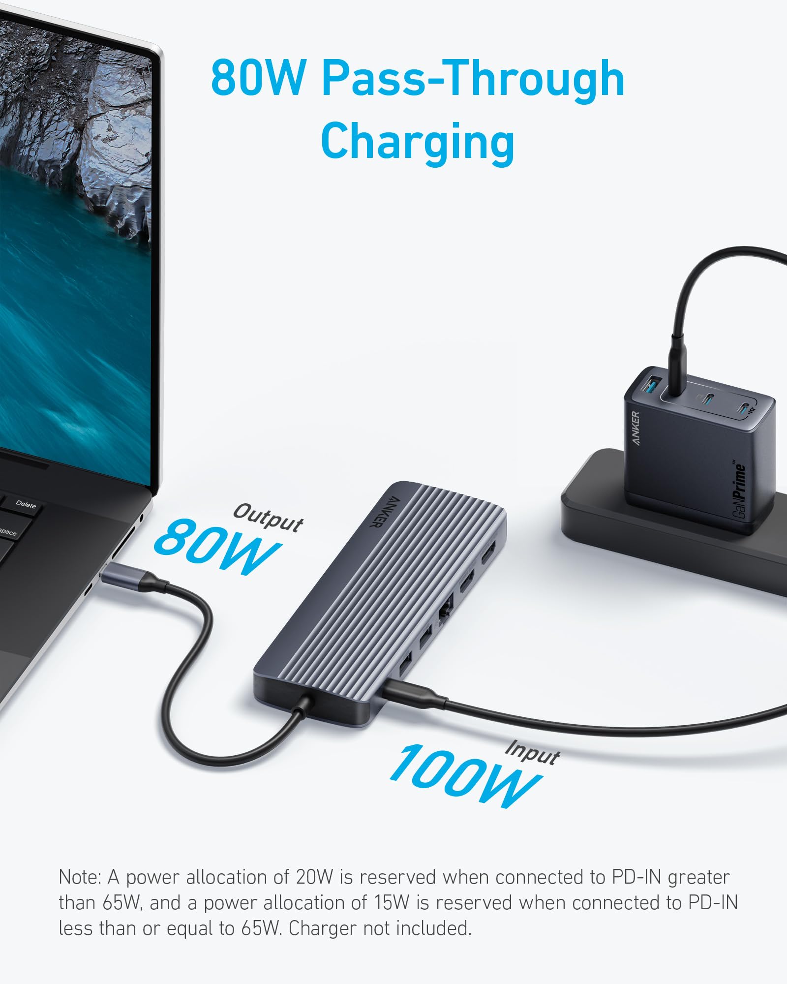 Anker Laptop Docking Station 3 Monitors, 14 in 1 USB C Hub, Triple Display USB C Docking Station with Dual 4K HDMI, 1080p VGA, 80W PD, USB-A/C Data Ports for Dell XPS and More (Charger not Included) - Image 7