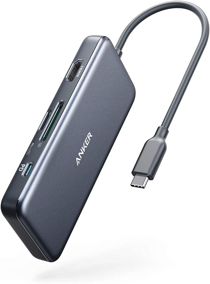 Anker USB C Hub, 7in1 Multi-Port USBC Hub with 4K HDMI, 85W PD, USB-C and 2 USB-A 5Gbps Data Ports, microSD and SD Card Reader, for MacBook Air, MacBook Pro, XPS, and More (Charger not Included) - Image 4