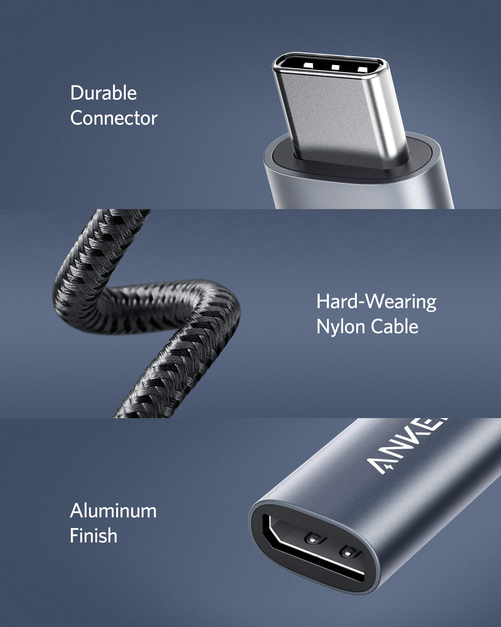 Anker USB C to DisplayPort Adapter for Home Office (4K@60Hz), PowerExpand+ Aluminum Portable USB C Adapter, for MacBook Pro, MacBook Air, iPad Pro, XPS 15/13, Spectre, Surface, and More - Image 6